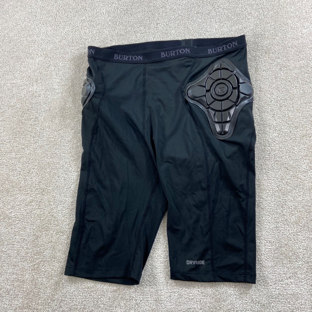 Burton Total Impact Shorts Men XL Black G-Form Padded Snowboard Protective Gear
